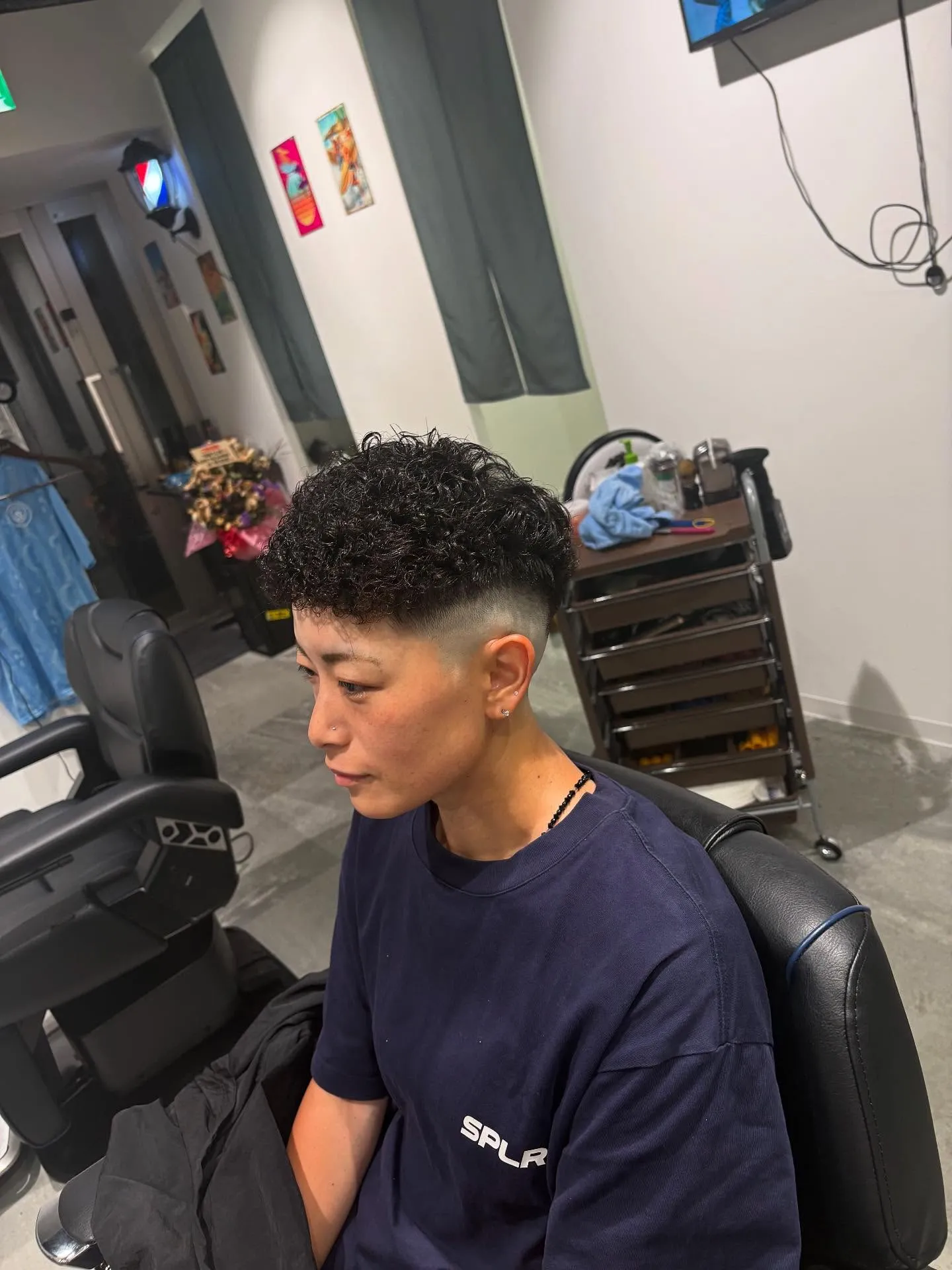 Ladies ⚡️#barbershop #fade #フェ...
